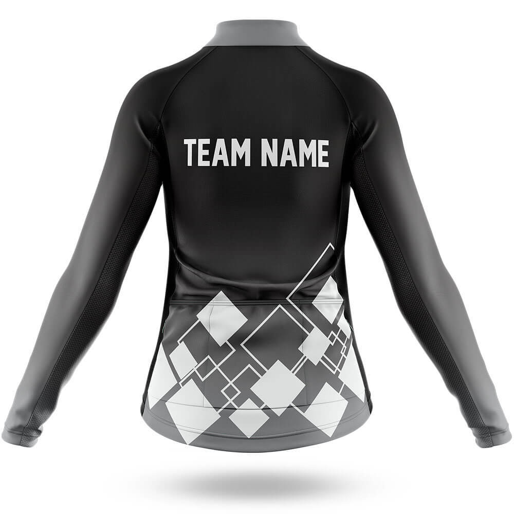 Custom Team Name V19 Black - Women's Cycling Kit-Full Set-Global Cycling Gear
