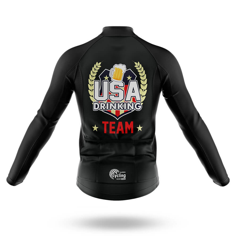 USA Drinking Team - Black - Men's Cycling Kit-Full Set-Global Cycling Gear