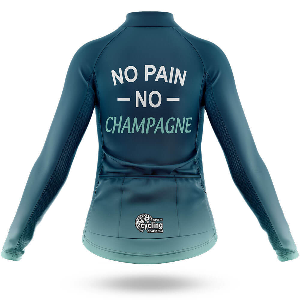 No Pain No Champagne - Women's Cycling Kit-Full Set-Global Cycling Gear