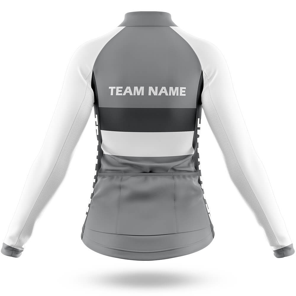 Custom Team Name M2 Grey - Women's Cycling Kit-Full Set-Global Cycling Gear