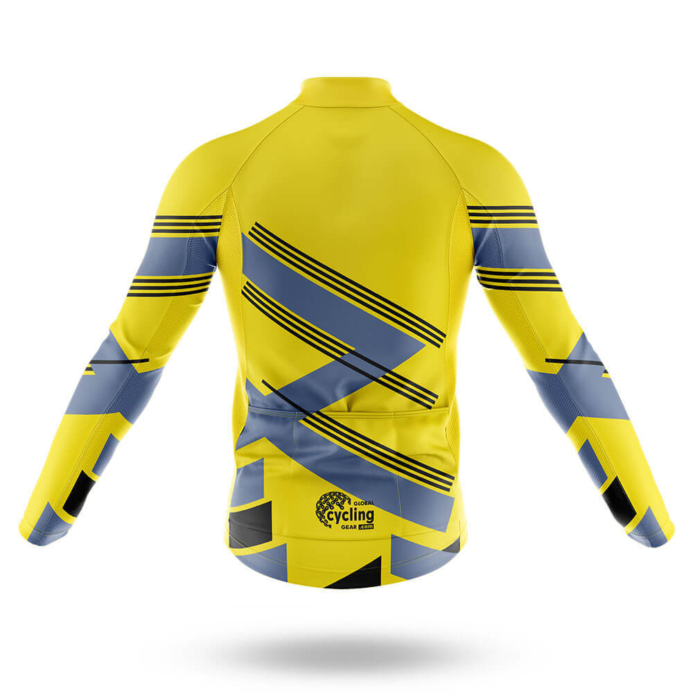 Yellow Grey - Men's Cycling Kit-Full Set-Global Cycling Gear