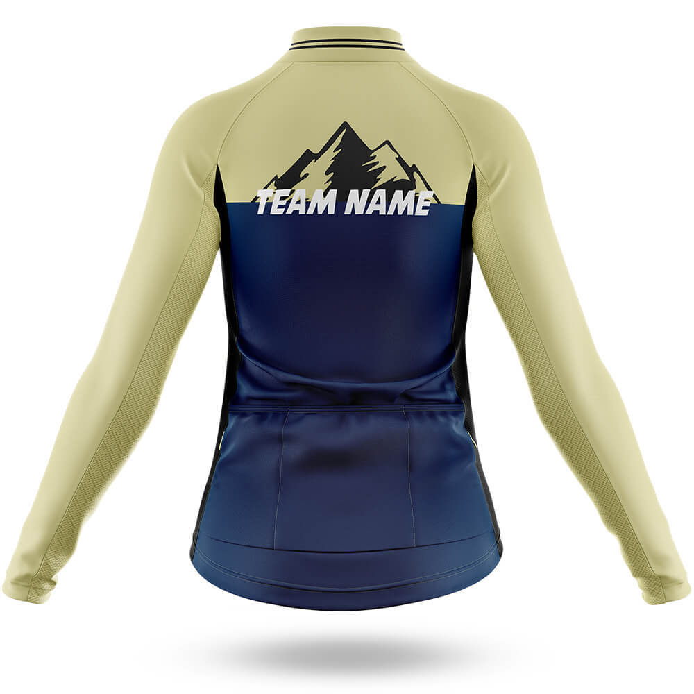 Custom Team Name V3 Navy - Women's Cycling Kit-Full Set-Global Cycling Gear