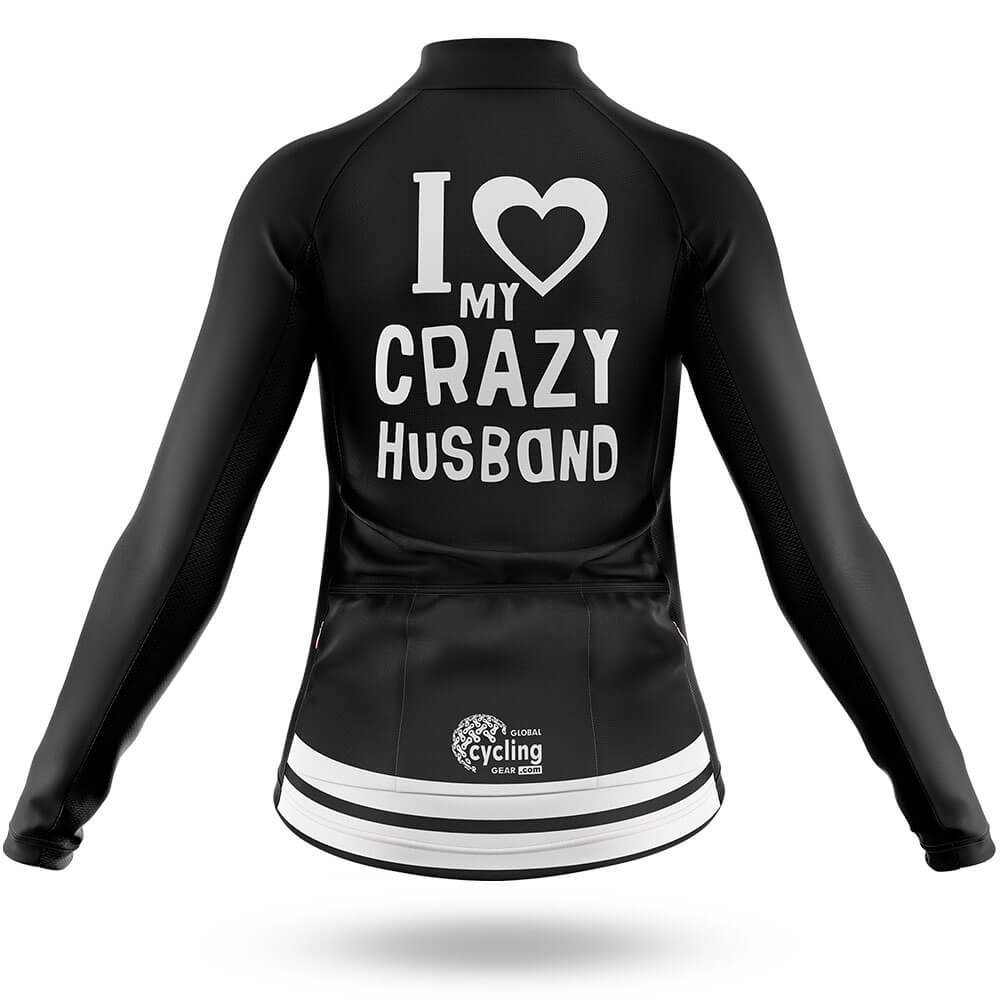 Love My Crazy Husband - Women's Cycling Kit-Full Set-Global Cycling Gear