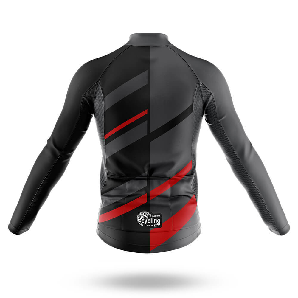 Grey Red - Men's Cycling Kit-Full Set-Global Cycling Gear