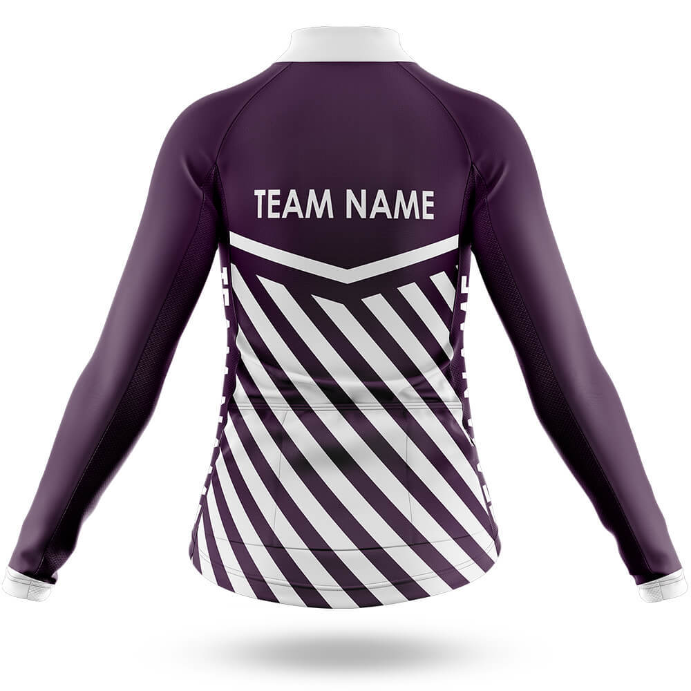 Custom Team Name M3 Dark Purple - Women's Cycling Kit-Full Set-Global Cycling Gear