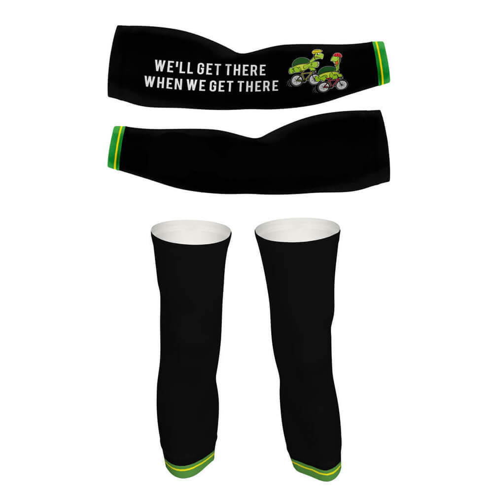 Turtle Cycling Team V2 - Arm And Leg Sleeves-S-Global Cycling Gear