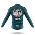 USA Drinking Team - Green - Men's Cycling Kit-Full Set-Global Cycling Gear