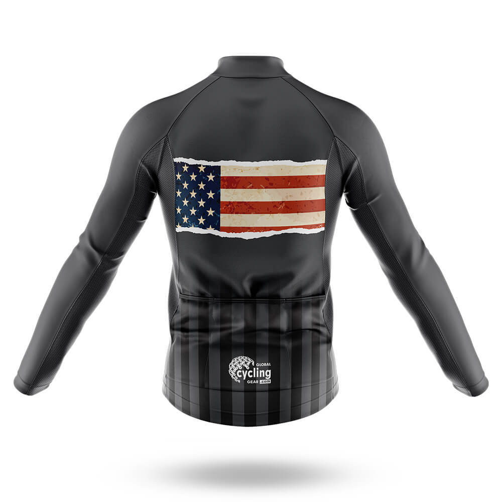 Vintage USA Flag - Men's Cycling Kit-Full Set-Global Cycling Gear