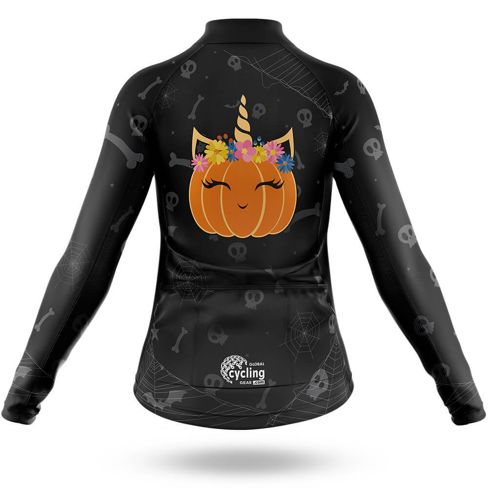Unicorn Pumpkin - Women's Cycling Kit-Full Set-Global Cycling Gear