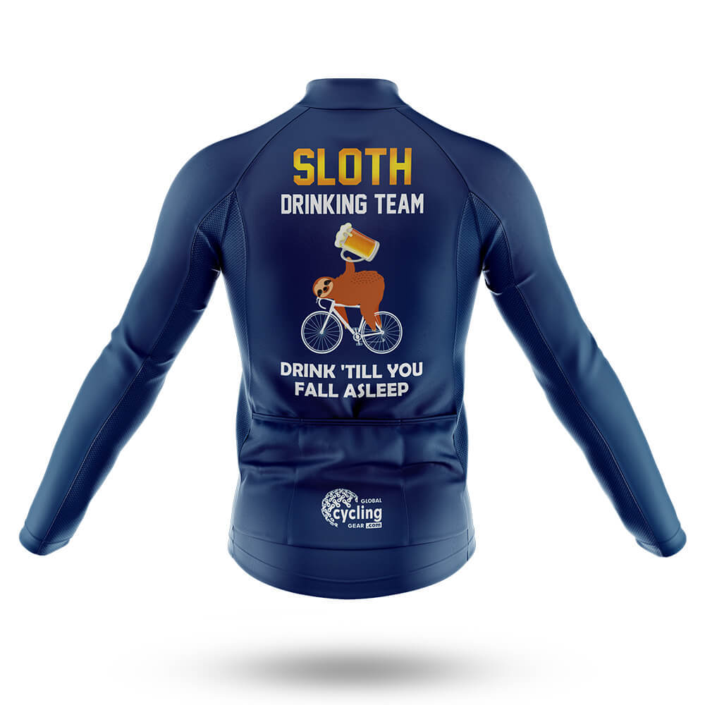 Sloth Drinking Team - Navy - Men's Cycling Kit-Full Set-Global Cycling Gear