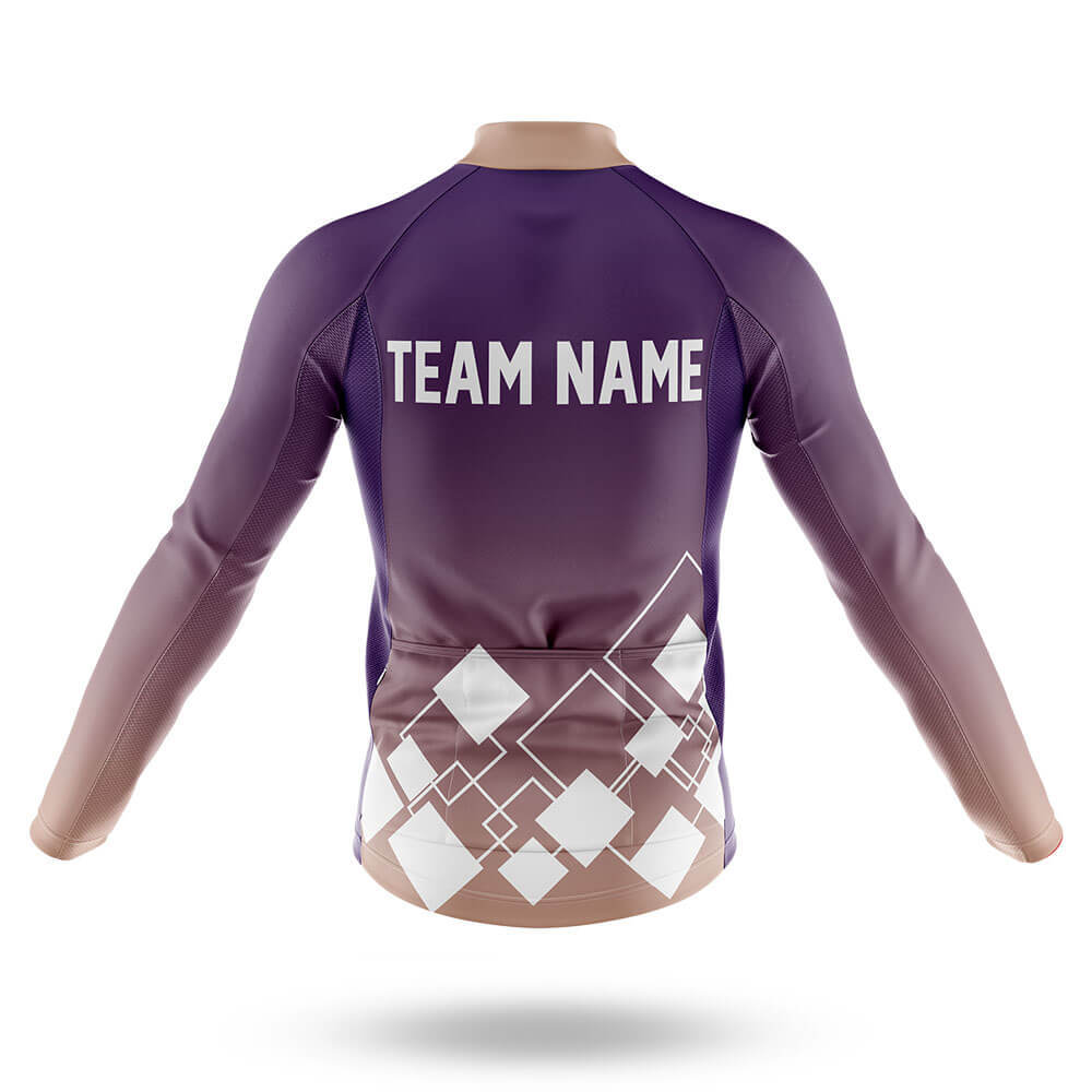 Custom Team Name V19 Violet - Men's Cycling Kit-Full Set-Global Cycling Gear