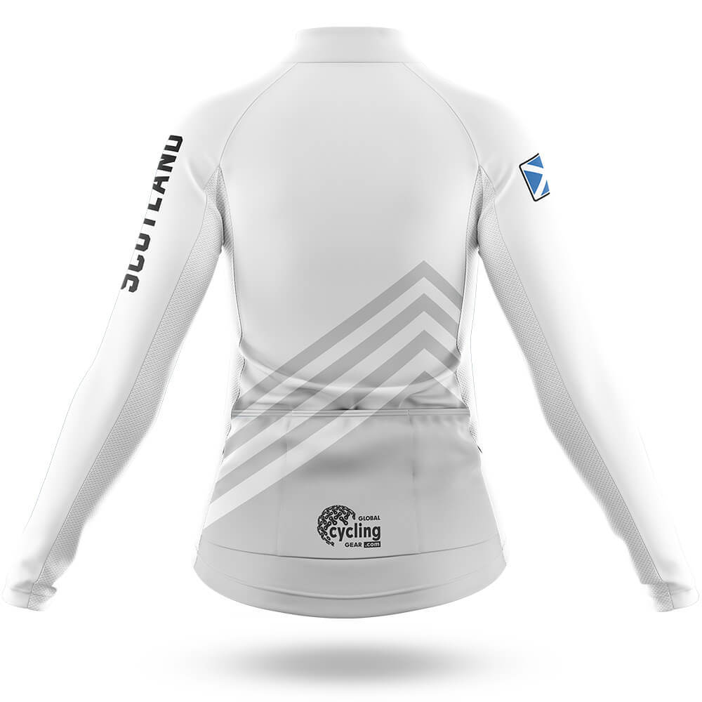 Scotland S5 White - Women - Cycling Kit-Full Set-Global Cycling Gear