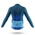 Simple Blue - Men's Cycling Kit-Full Set-Global Cycling Gear