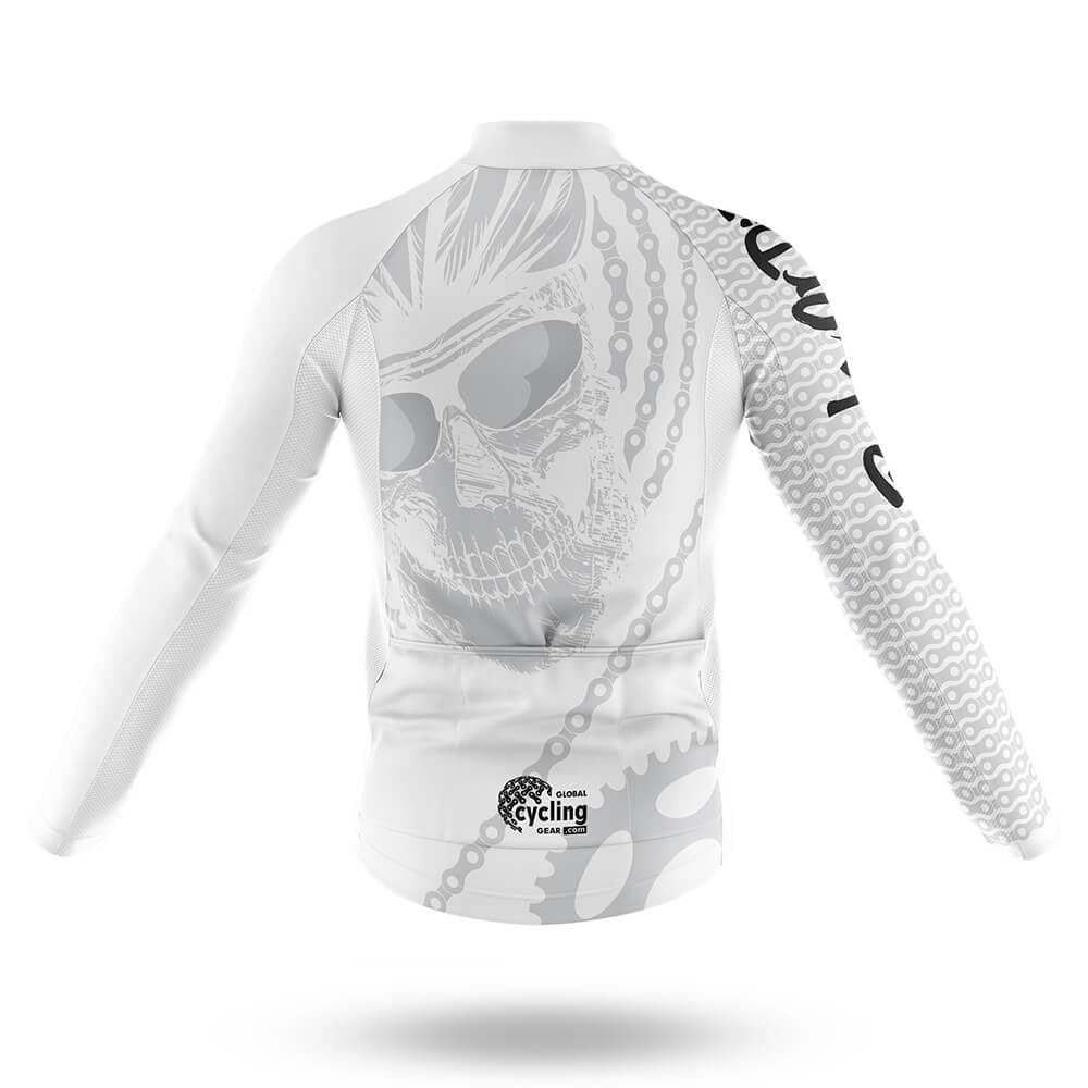 Ride Or Die V4 - White - Men's Cycling Kit-Full Set-Global Cycling Gear