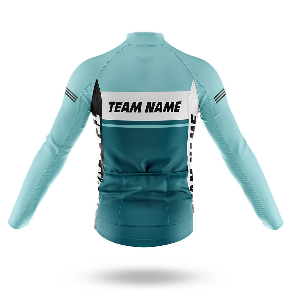 Custom Team Name M1 Blue - Men's Cycling Kit-Full Set-Global Cycling Gear