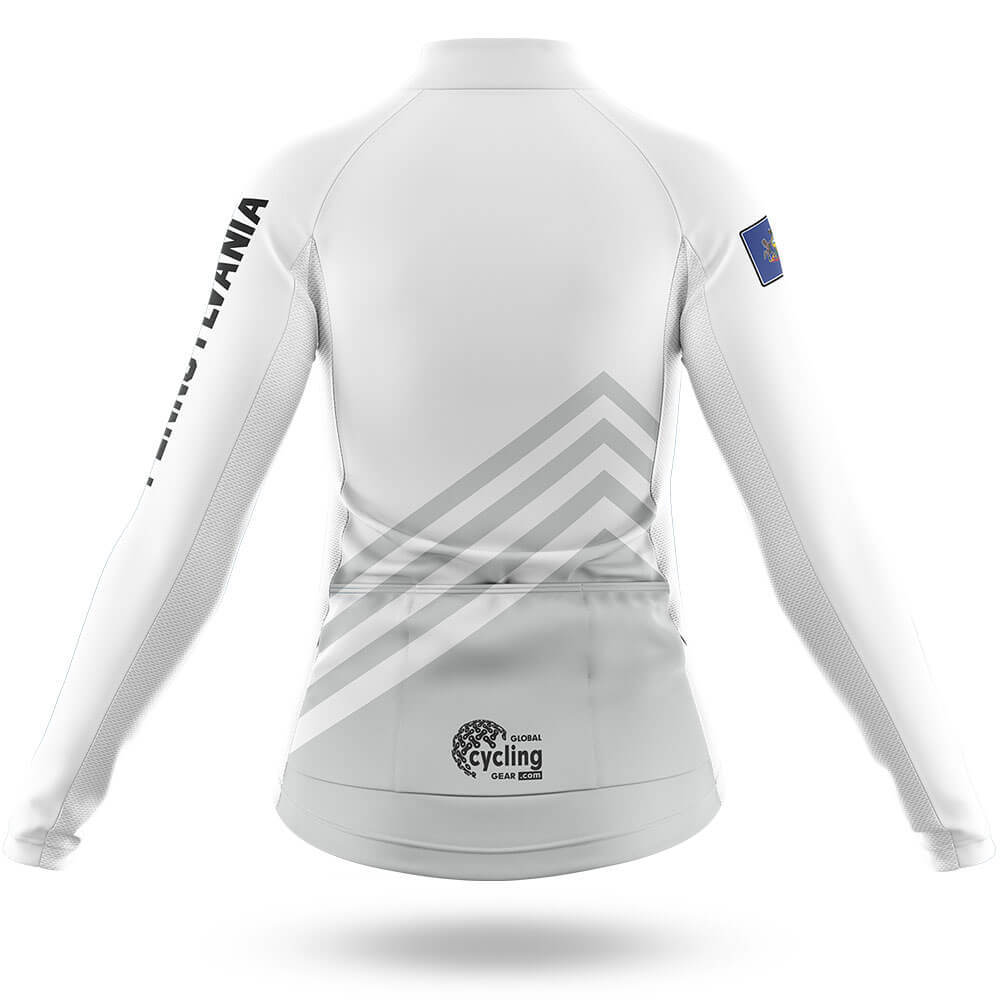 Pennsylvania S4 White - Women - Cycling Kit-Full Set-Global Cycling Gear