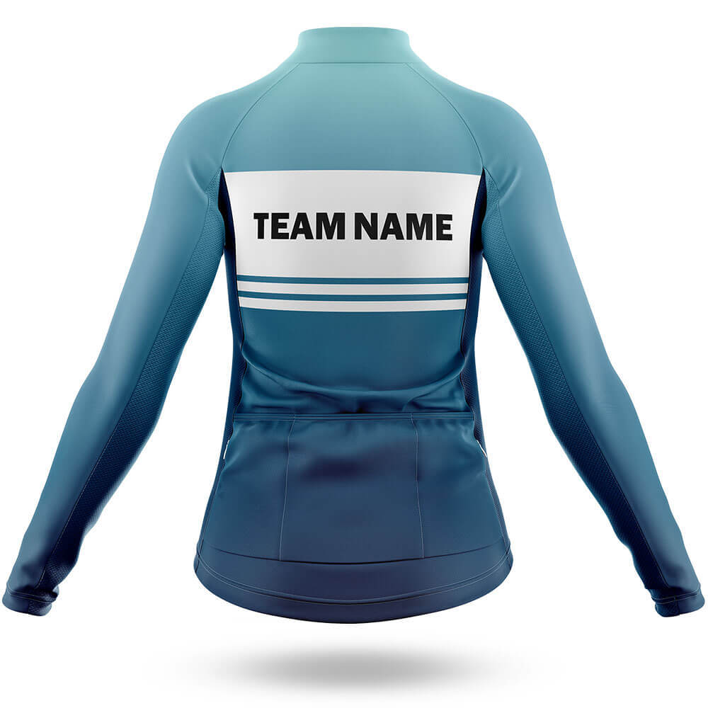 Custom Team Name S2 Blue - Women's Cycling Kit-Full Set-Global Cycling Gear