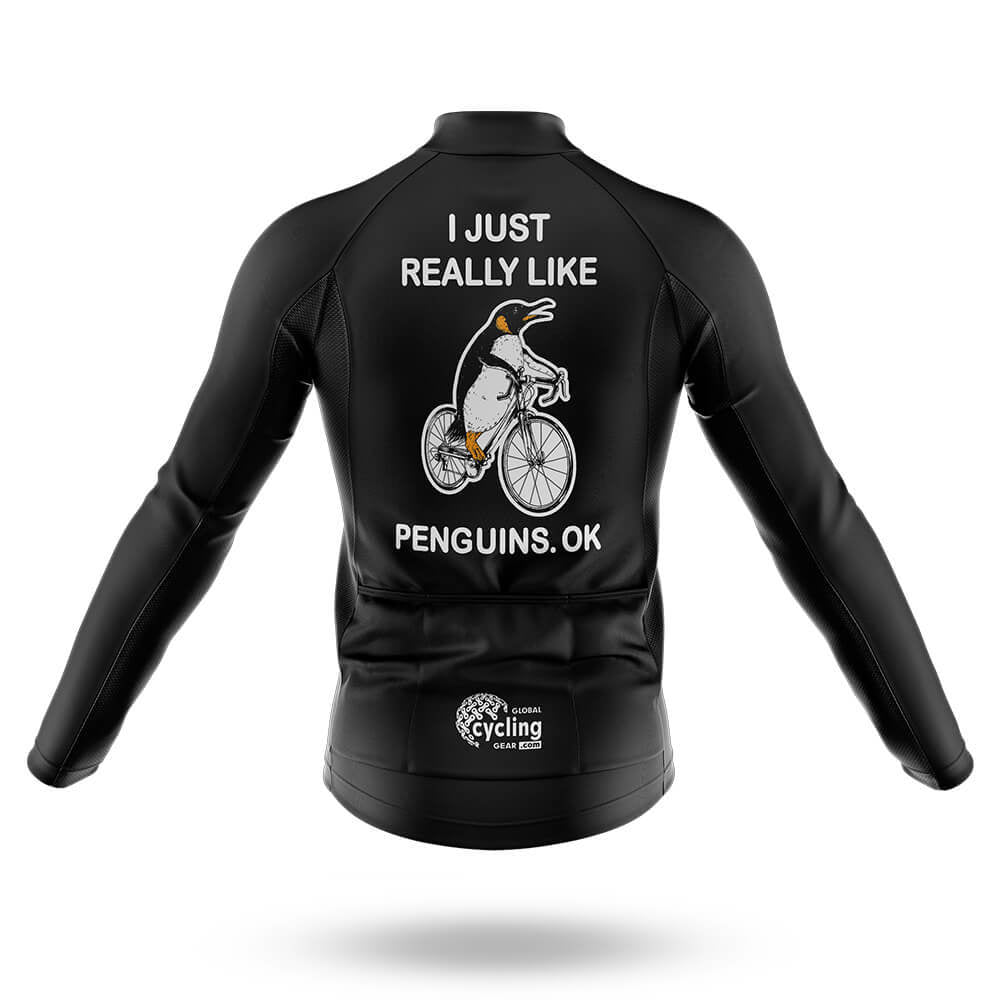 Really Like Penguins - Men's Cycling Kit-Full Set-Global Cycling Gear