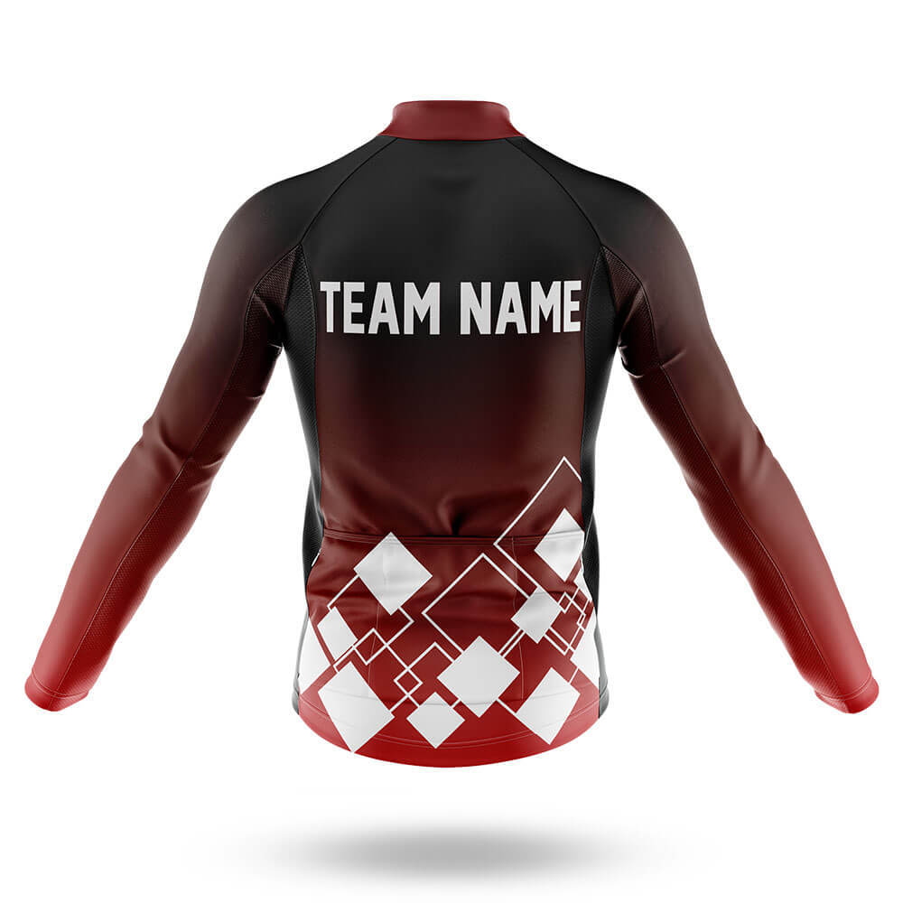 Custom Team Name V19 Red - Men's Cycling Kit-Full Set-Global Cycling Gear