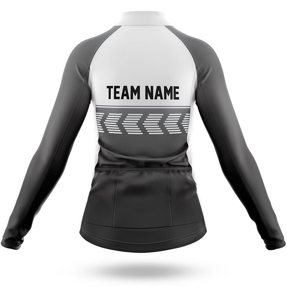 Custom Team Name S4 Grey - Women's Cycling Kit-Full Set-Global Cycling Gear