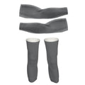 Grey - Arm And Leg Sleeves-S-Global Cycling Gear