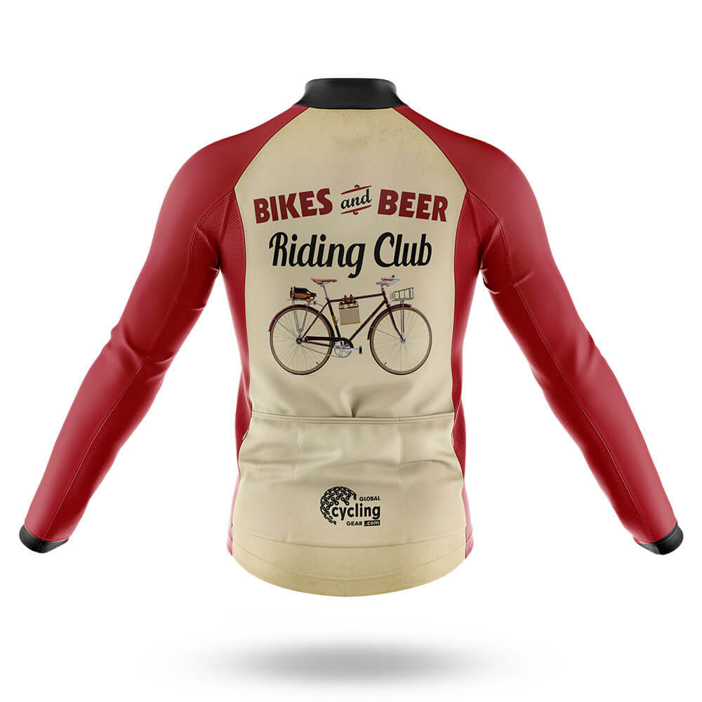 Retro Beer Riding Club Vintage - Men's Cycling Kit-Full Set-Global Cycling Gear