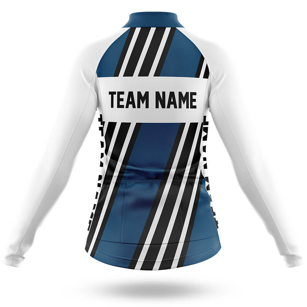 Custom Team Name M5 Navy - Women's Cycling Kit-Full Set-Global Cycling Gear