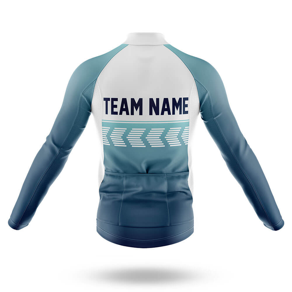 Custom Team Name S4 Blue - Men's Cycling Kit-Full Set-Global Cycling Gear