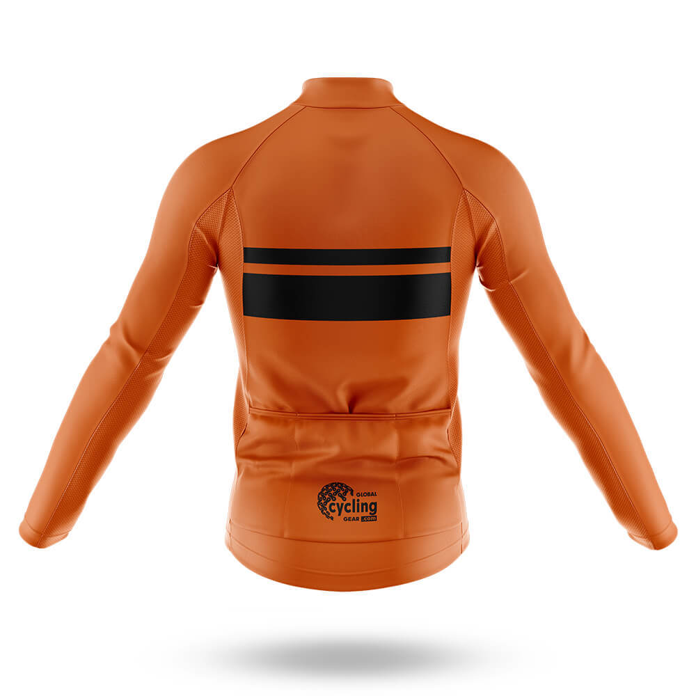 Classic Stripe - Orange - Men's Cycling Kit-Full Set-Global Cycling Gear