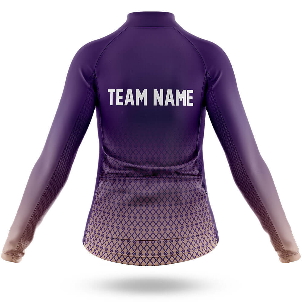 Custom Team Name S1 Violet - Women's Cycling Kit-Full Set-Global Cycling Gear