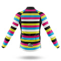 Rainbow Stripes - Men's Cycling Kit-Full Set-Global Cycling Gear