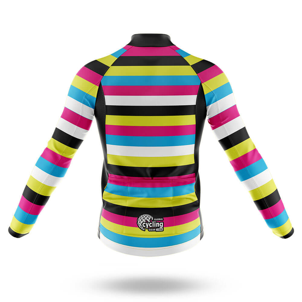 Rainbow Stripes - Men's Cycling Kit-Full Set-Global Cycling Gear