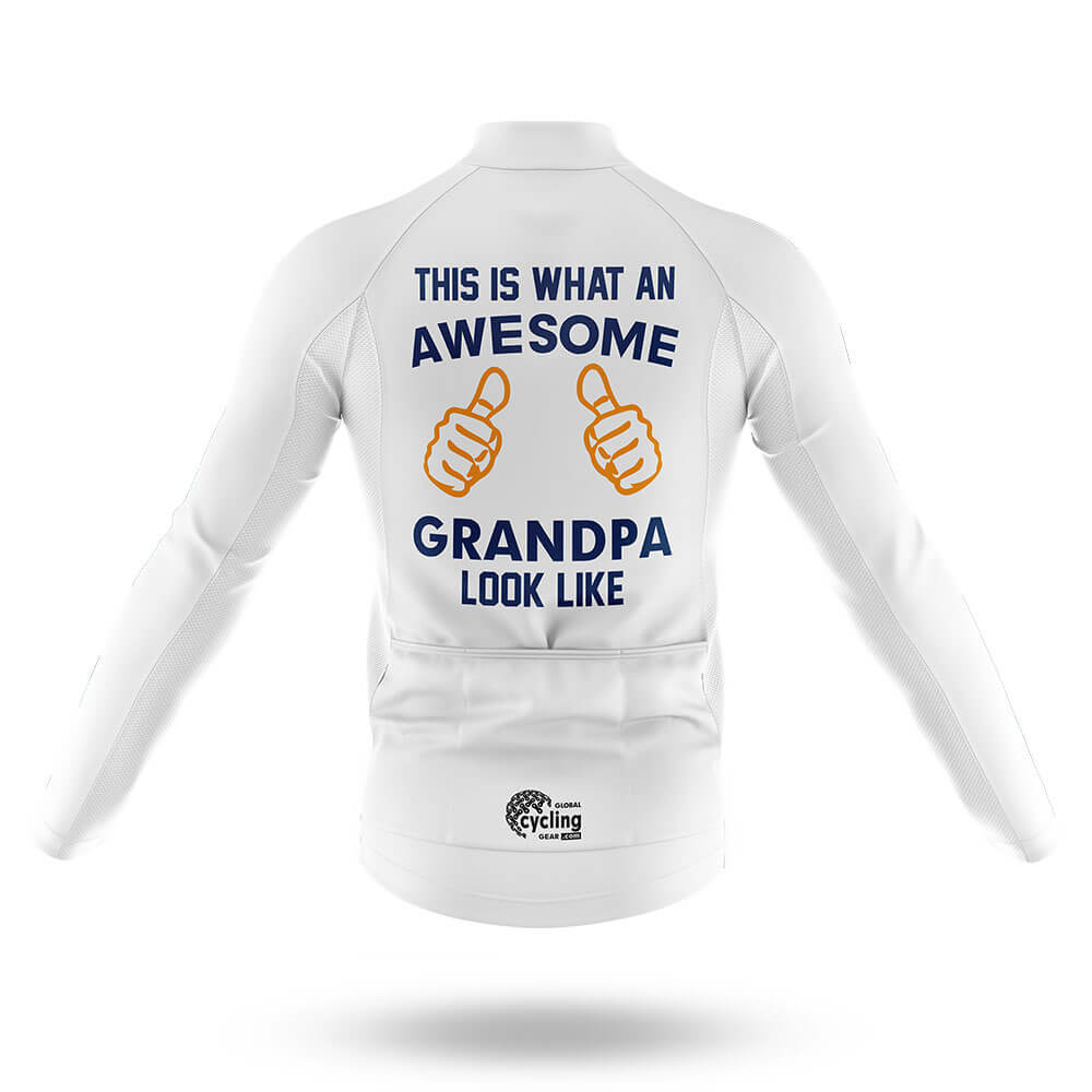 Awesome Grandpa V3 - White - Men's Cycling Kit-Full Set-Global Cycling Gear