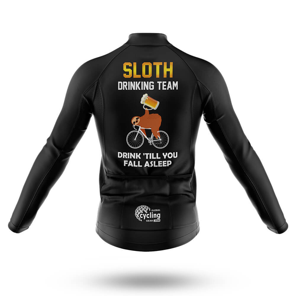 Sloth Drinking Team - Black - Men's Cycling Kit-Full Set-Global Cycling Gear