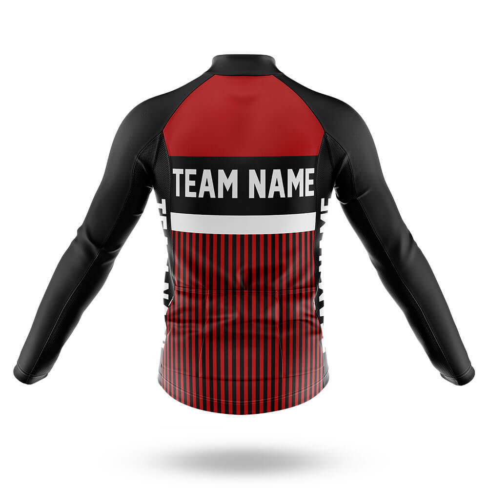 Custom Team Name M6 Red - Men's Cycling Kit-Full Set-Global Cycling Gear
