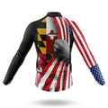 American Flag - Maryland - Men's Cycling Kit-Full Set-Global Cycling Gear