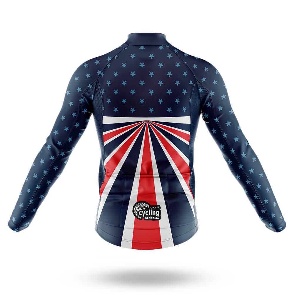 USA Flag V3 - Men's Cycling Kit-Full Set-Global Cycling Gear