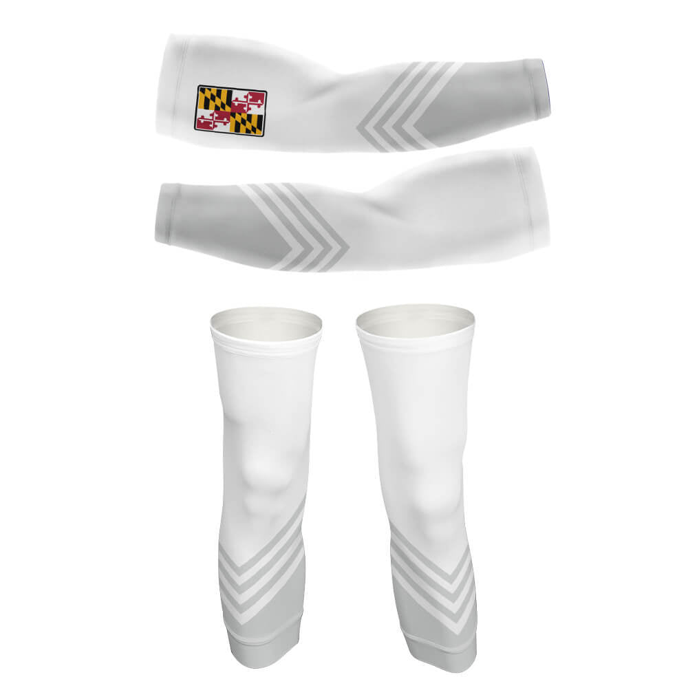 Maryland S4 - Arm And Leg Sleeves-S-Global Cycling Gear