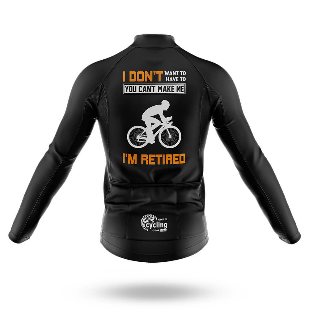 I'm Retired - Black - Men's Cycling Kit-Full Set-Global Cycling Gear