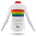 Retro Rainbow Pride - Women's Cycling Kit-Full Set-Global Cycling Gear