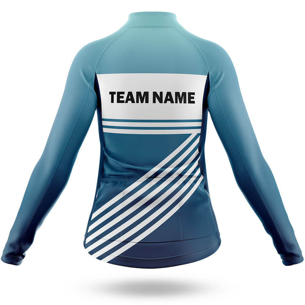 Custom Team Name S3 Blue - Women's Cycling Kit-Full Set-Global Cycling Gear