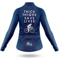 Thick Thighs Save Lives - Women's Cycling Kit-Full Set-Global Cycling Gear