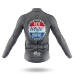 Red White and Brew - Men's Cycling Kit-Full Set-Global Cycling Gear