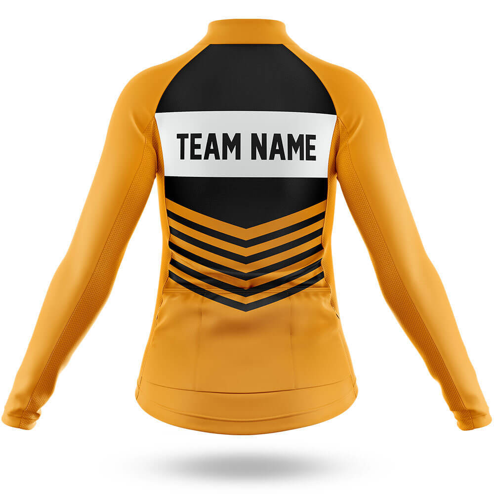 Custom Team Name V20 Yellow - Women's Cycling Kit-Full Set-Global Cycling Gear