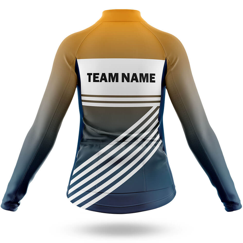 Custom Team Name S3 Yellow - Women's Cycling Kit-Full Set-Global Cycling Gear