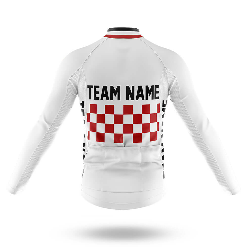 Custom Team Name M7 White - Men's Cycling Kit-Full Set-Global Cycling Gear