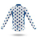 Blue Polka Dot Cycling Jersey - Global Cycling Gear