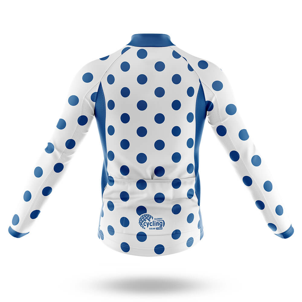 Blue Polka Dot Cycling Jersey - Global Cycling Gear