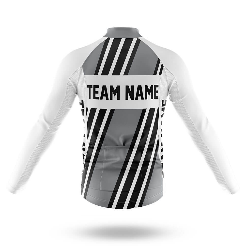 Custom Team Name M5 Grey - Men's Cycling Kit-Full Set-Global Cycling Gear
