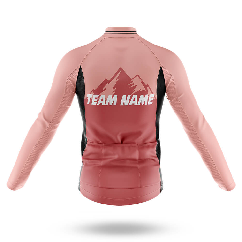 Custom Team Name V3 Pink - Men's Cycling Kit-Full Set-Global Cycling Gear